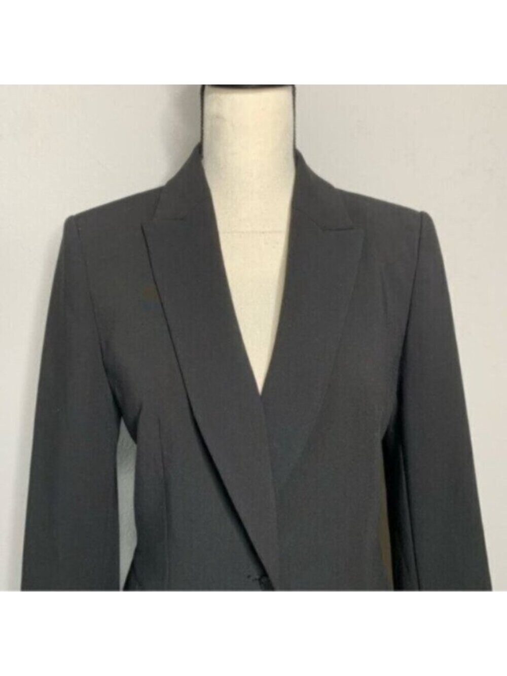 Calvin Klein Prestige Black Single Breasted One Button Blazer - Picture 7 of 17